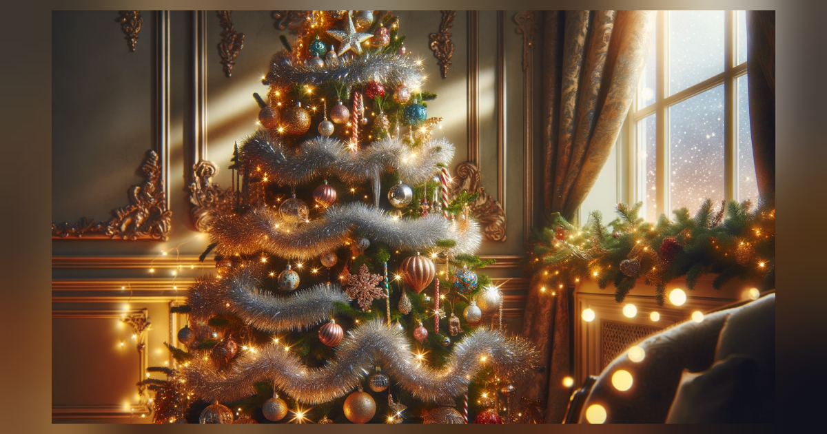 Gedicht über die schönen Weihnachtskugeln und das glitzernde Lametta